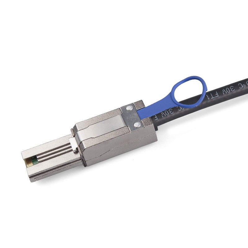 ipolex QSFP(SFF-8436) to MiniSAS SFF-8088 DDR Hybrid SAS Cable for Netapp, Passive, Up to 10 Gbps, 100-Ohm, 1-m(3.3ft) - Image 3